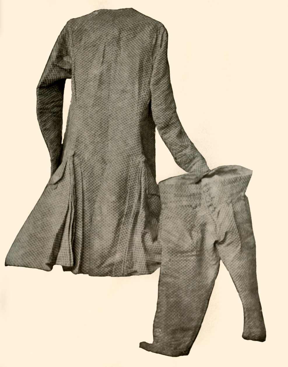 بدلة من المخمل ، يرتديها روبرت ليفينجستون من كليرمونت مانور ، نيويورك ، c1740 ، 1937. بواسطة غير معروف