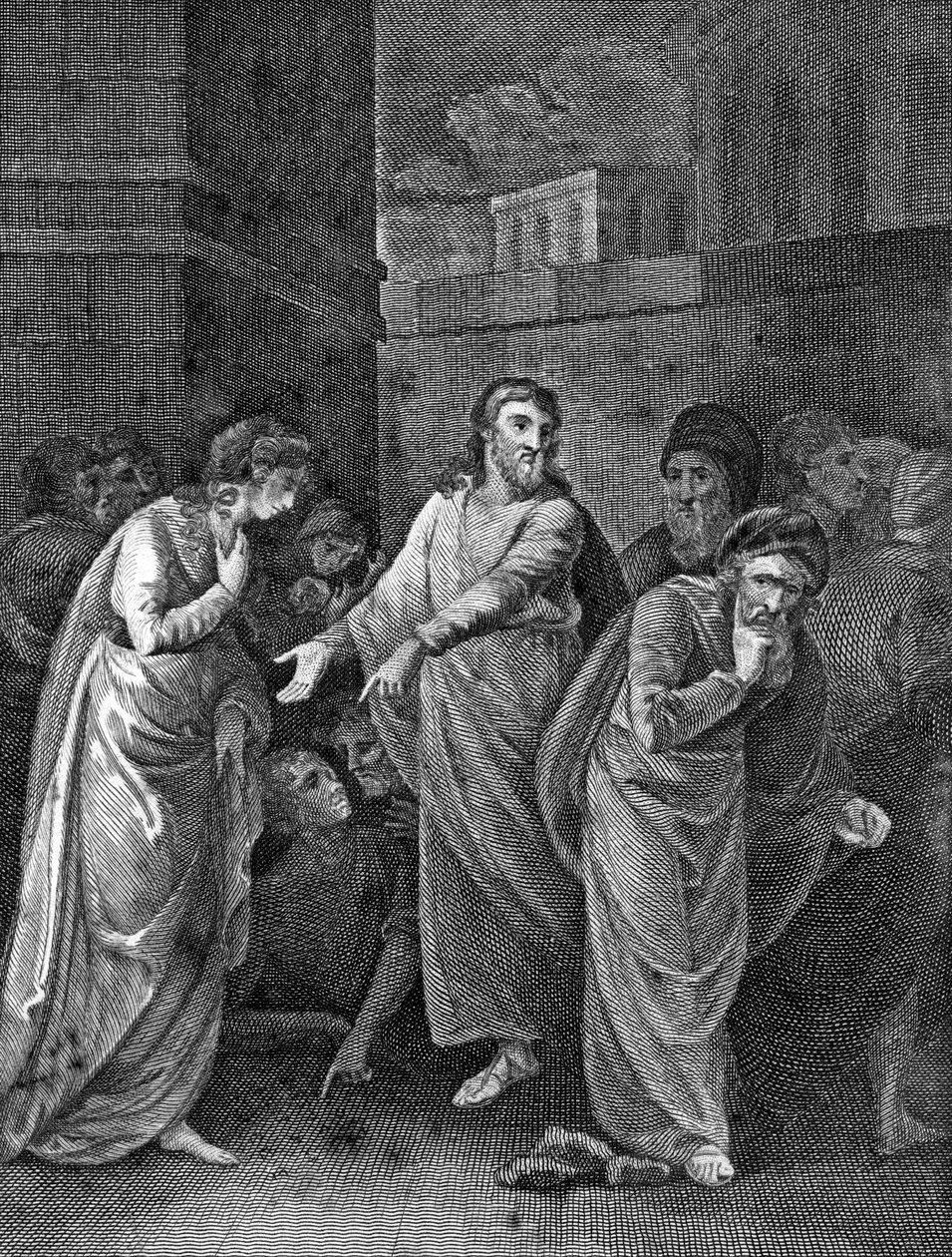 امرأة متهمة بالزنا ، 1813 بواسطة غير معروف