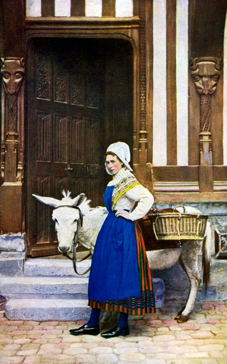 امرأة من نورماندي ، فرنسا ، c1922 بواسطة غير معروف