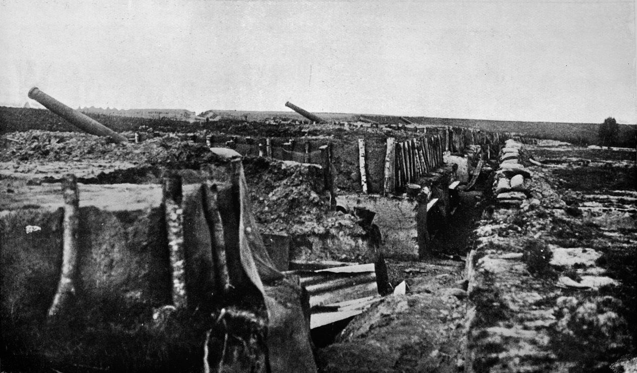 تخلت عن الخنادق والبنادق البريطانية في موبيج ، 1914 بواسطة غير معروف