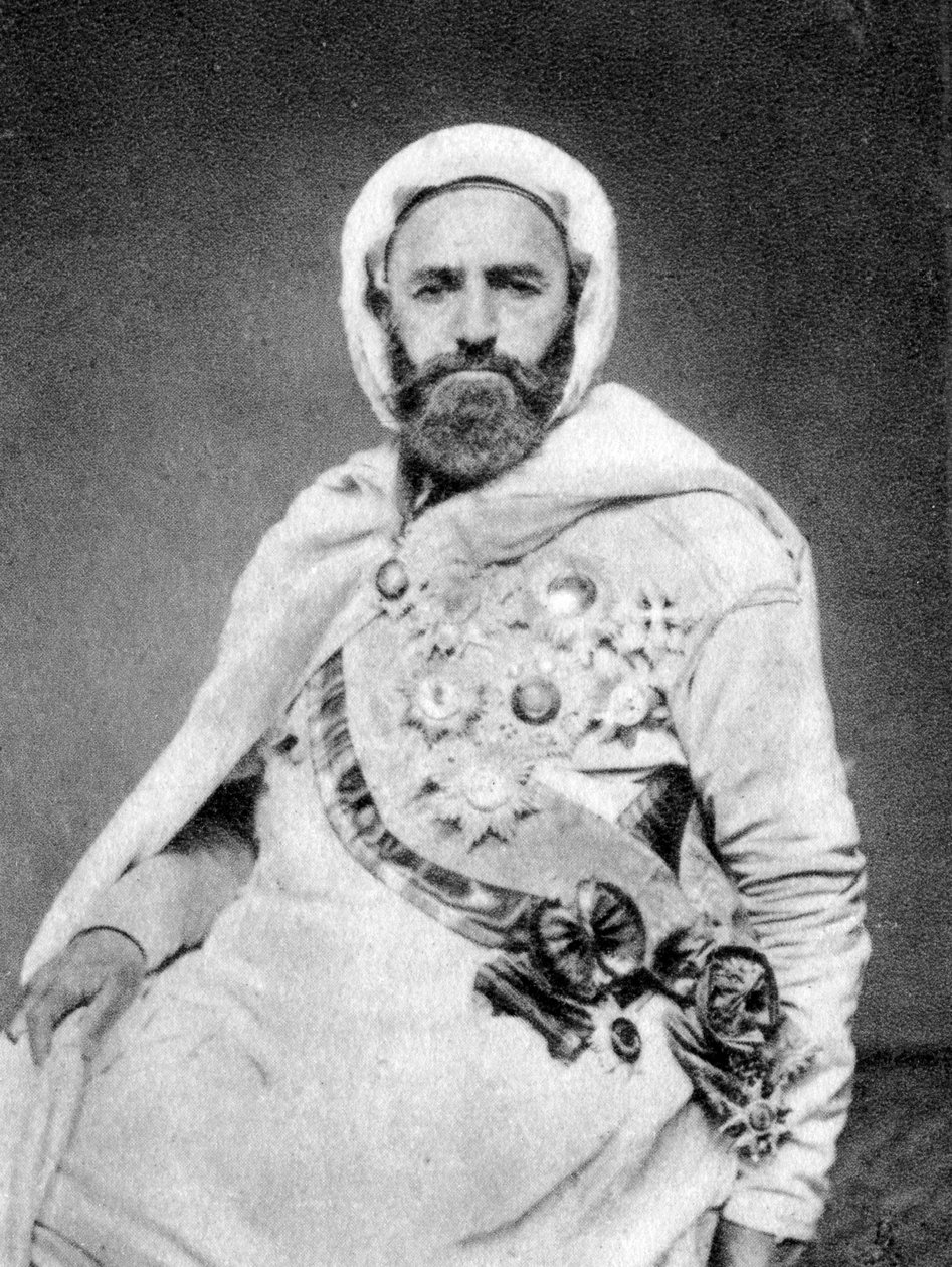 عبد القادر ، الجزائري الصوفي والزعيم السياسي والعسكري ، 1875 بواسطة غير معروف