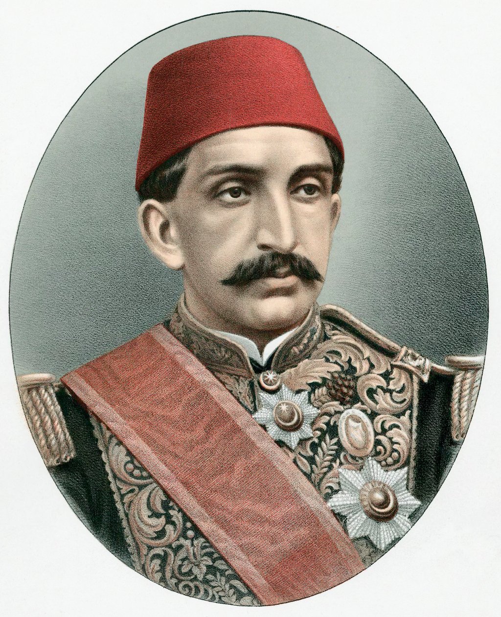 عبد الحميد الثاني 1842-1918 ، سلطان تركيا الأخير ، c1880 بواسطة غير معروف