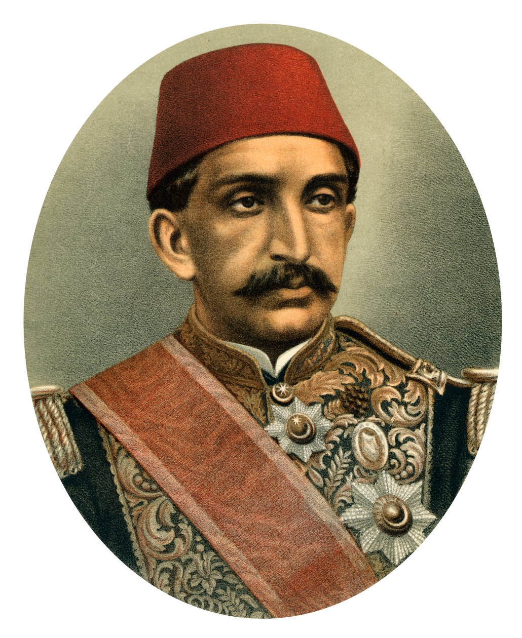 عبد الحميد الثاني ، سلطان تركيا ، أواخر القرن التاسع عشر بواسطة غير معروف