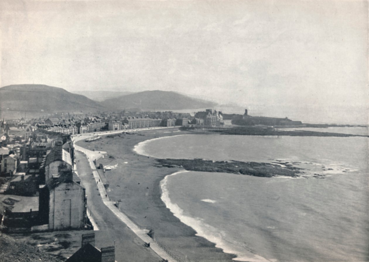أبريستويث - منظر للخليج ، يعرض القلعة وكلية الجامعة ، 1895 بواسطة غير معروف