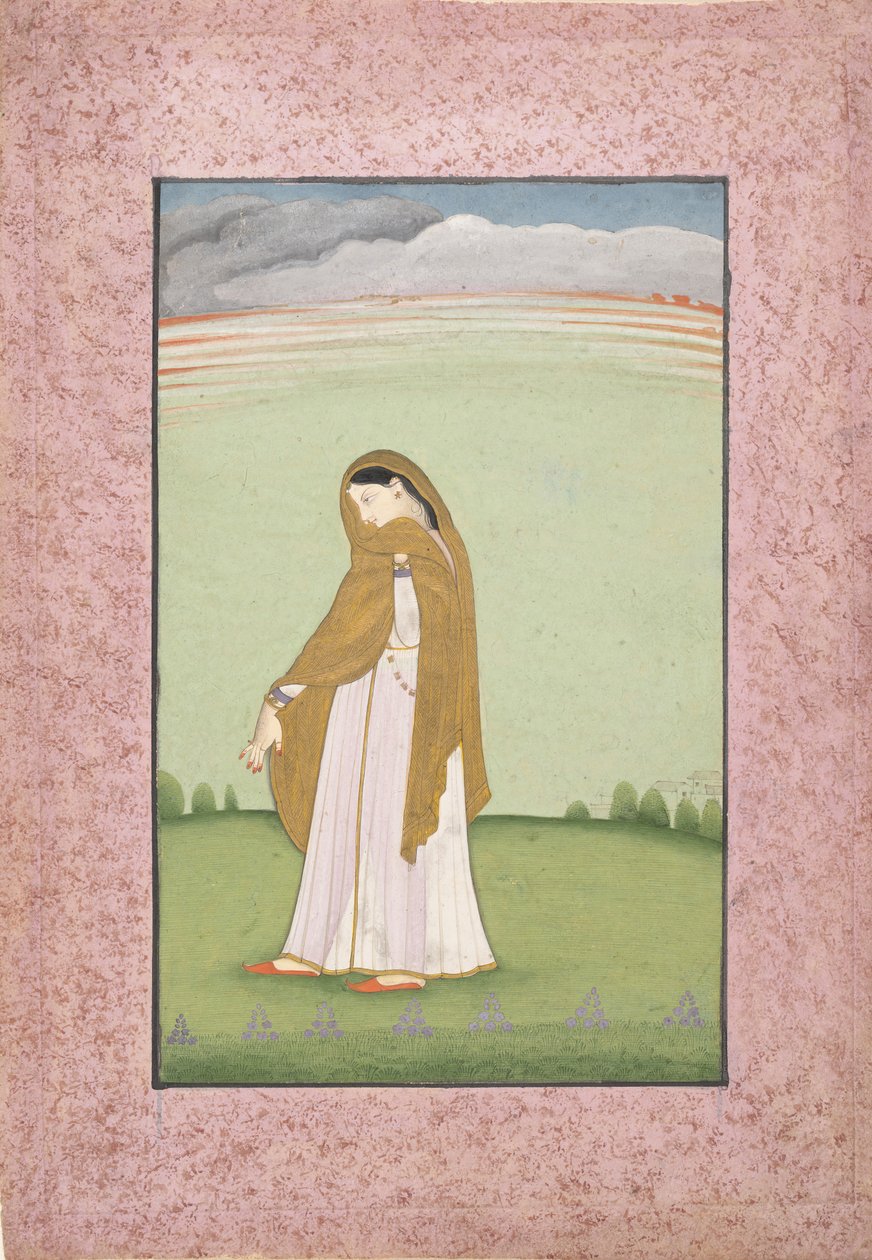 Abhisarika Nayika ، بطلة الشوق لعشيقها ، كاليفورنيا. 1790-1800. بواسطة غير معروف