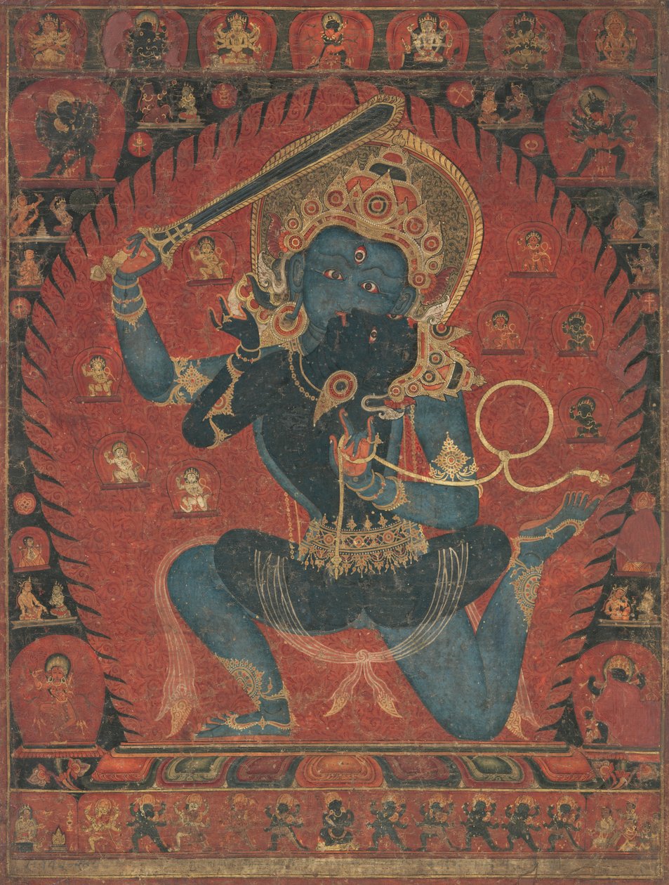 أكالا مع القرين فيشفافاجري ، 1525-1550. بواسطة غير معروف