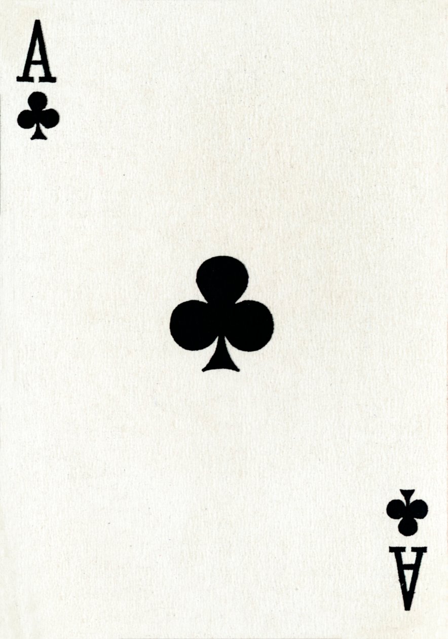 Ace of Clubs from a deck of Goodall & Son Ltd. أوراق اللعب ، c1940 بواسطة غير معروف