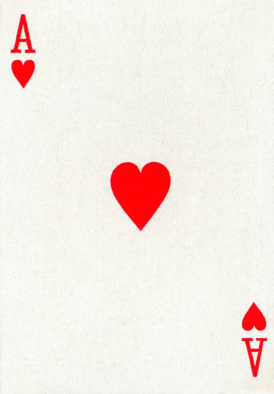 Ace of Hearts من مجموعة أوراق لعب Goodall & Son Ltd. ، c1940 بواسطة غير معروف