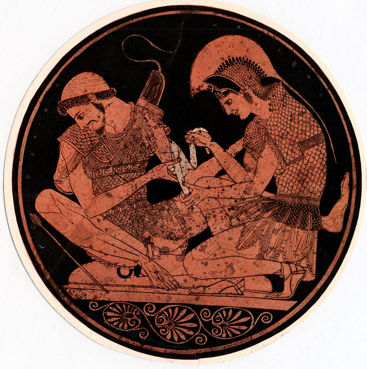 أخيل يلف جرح باتروكلوس ، c1900 بواسطة غير معروف
