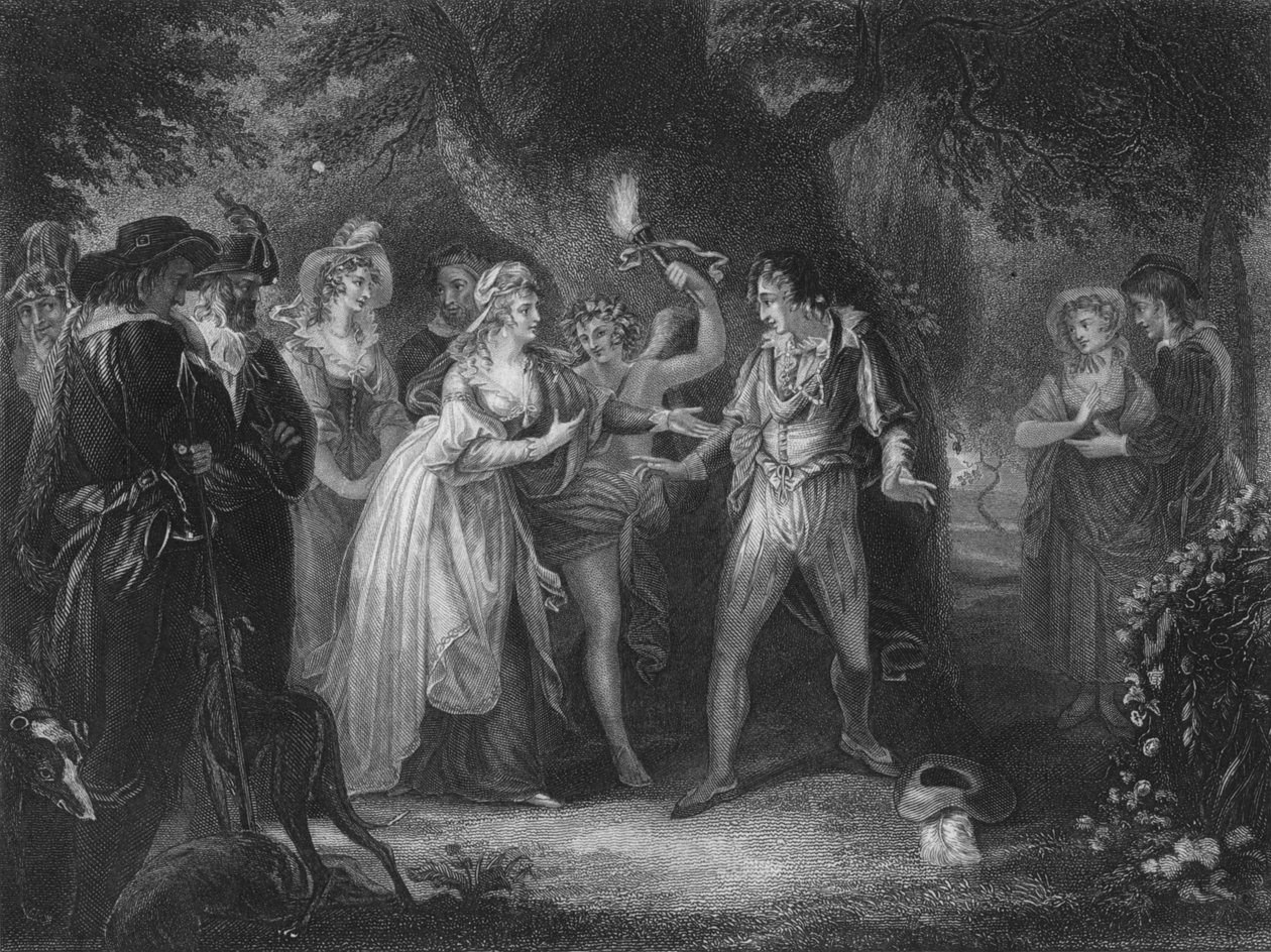 Act V Scene iv from As You Like It ، القرن التاسع عشر بواسطة غير معروف