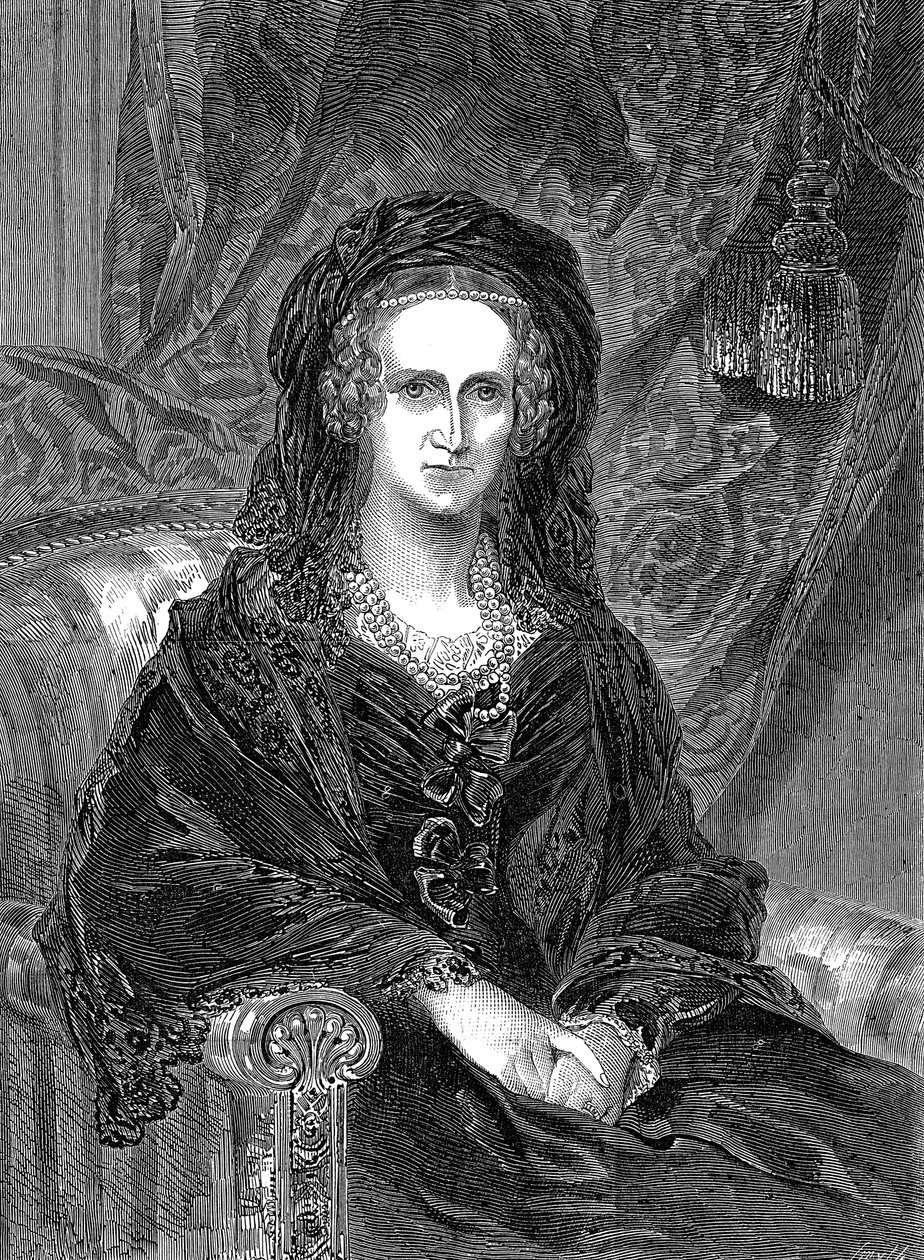 Adelaide of Saxe-Coburg Meiningen 1792-1849 ، ملكة الملكة الألمانية وليام الرابع ، 1849 بواسطة غير معروف