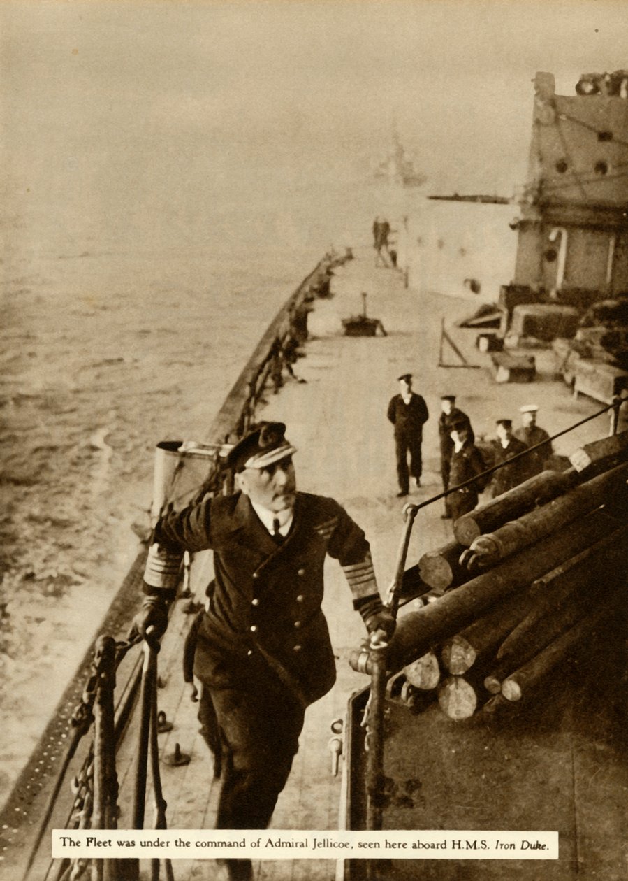 الأدميرال جيليكو على متن السفينة HMS Iron Duke ، 1914 ، 1935. بواسطة غير معروف