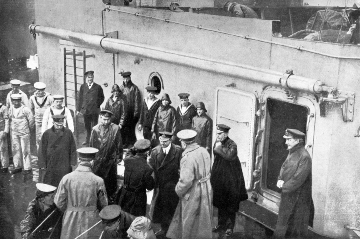 الأميرال جيليكو وداعًا للورد كيتشنر ، الحرب العالمية الأولى ، 1914-1916 ، c1920 بواسطة غير معروف