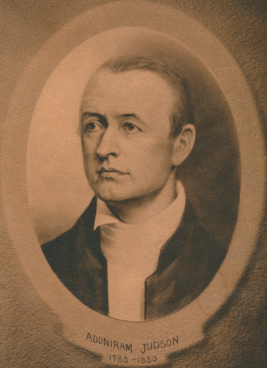 Adoniram Judson، Jr. 1788-1850 ، المجمع الكنسي الأمريكي والمبشر المعمداني اللاحق ، ج. بواسطة غير معروف