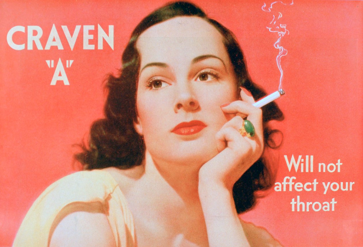 إعلان عن سجائر Craven A ، 1939 بواسطة غير معروف