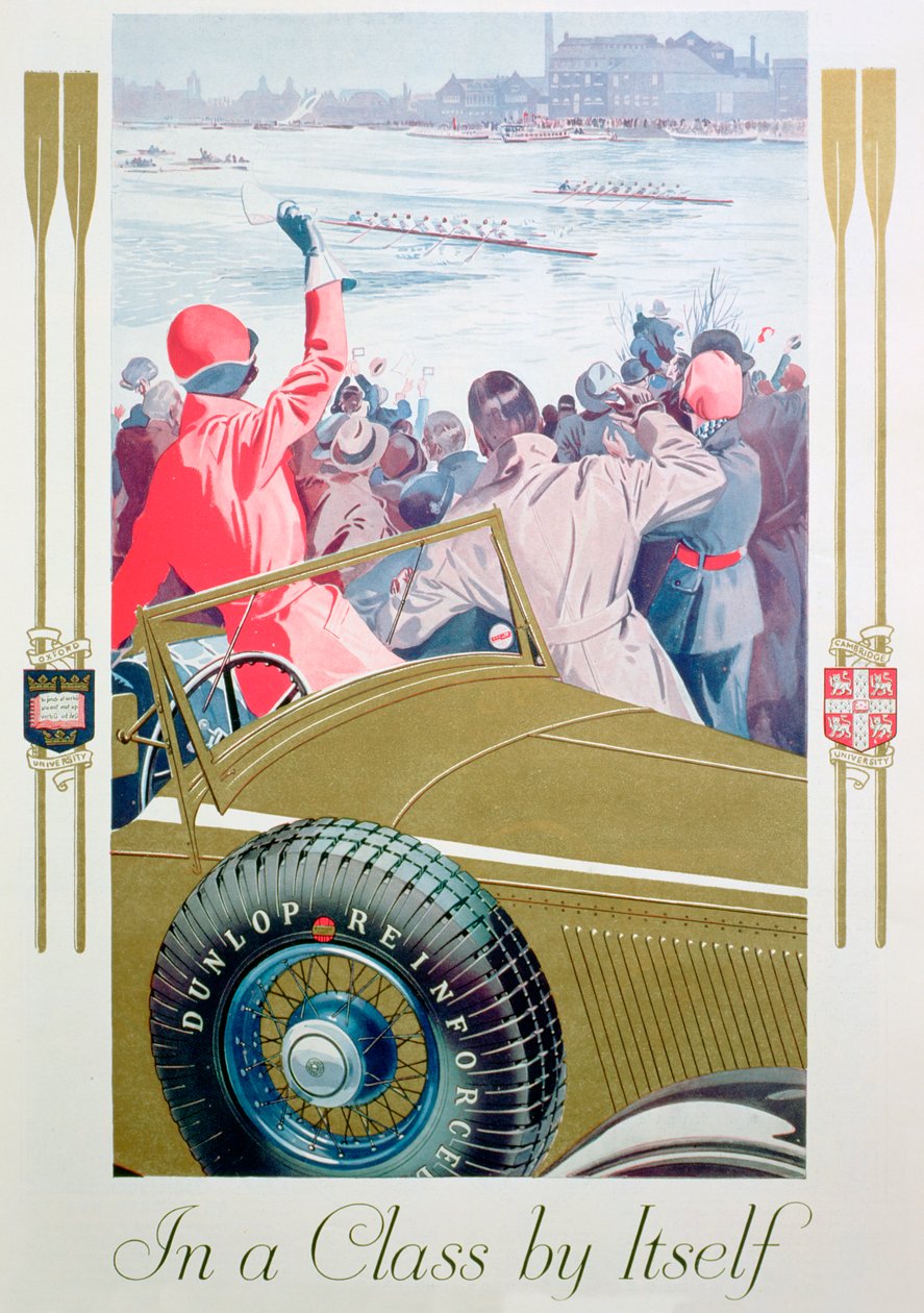 إعلان عن إطارات دنلوب 1932 بواسطة غير معروف