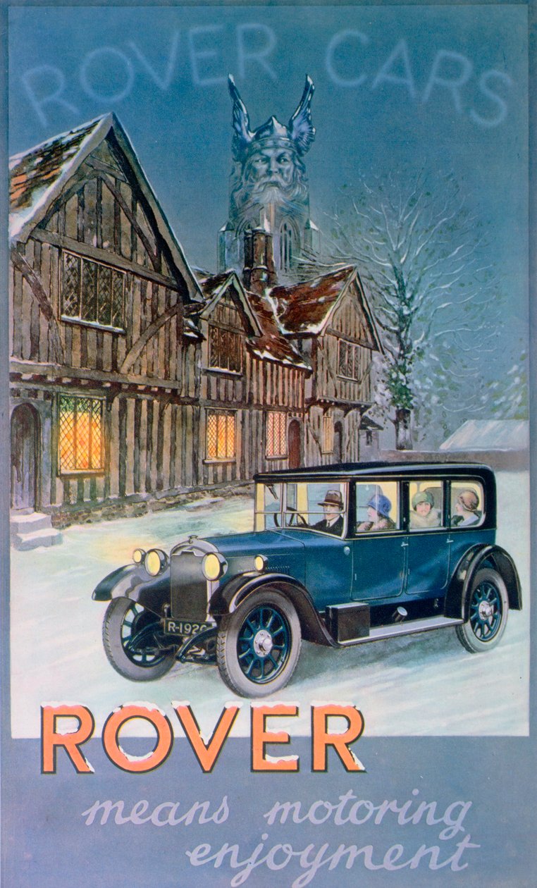 إعلان عن سيارات روفر 1927 بواسطة غير معروف