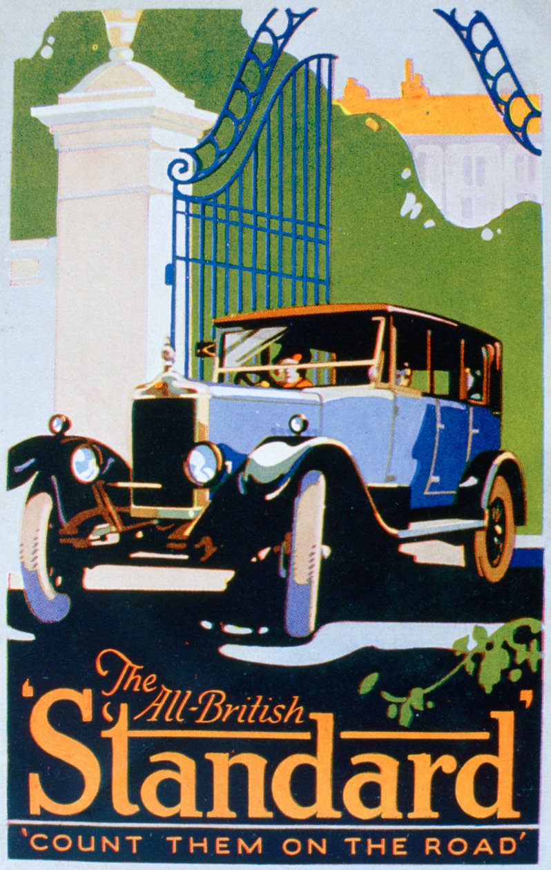 الإعلان عن السيارات القياسية ، 1920s بواسطة غير معروف