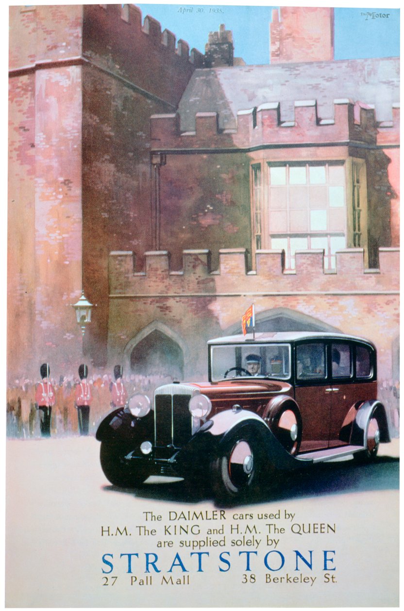 إعلان عن تجار سيارات ستراتستون 1935 بواسطة غير معروف