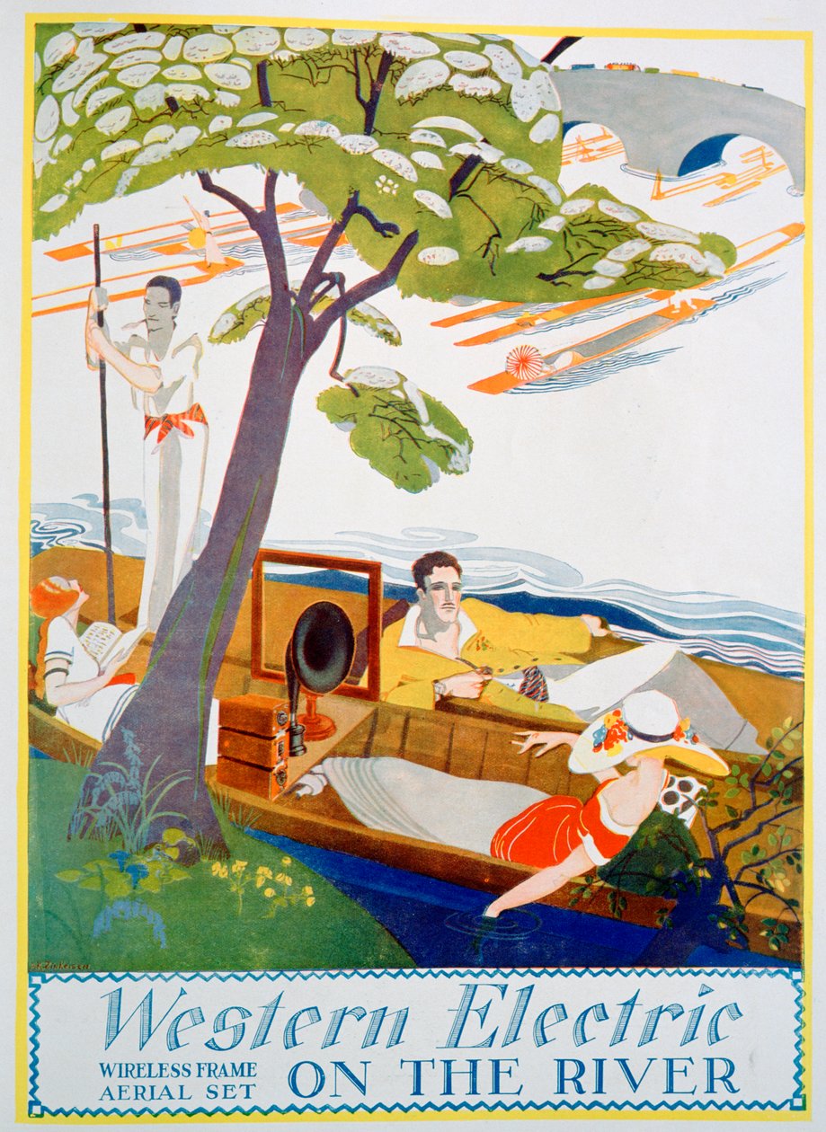 الإعلان عن مجموعات هوائية لاسلكية من شركة Western Electric Company ، 1923 بواسطة غير معروف