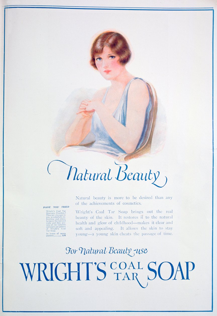 الإعلان عن صابون Wrights Coal Tar ، 1925 بواسطة غير معروف