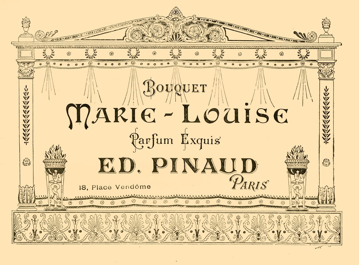 إعلان عن عطر ماري لويز 1903. بواسطة غير معروف
