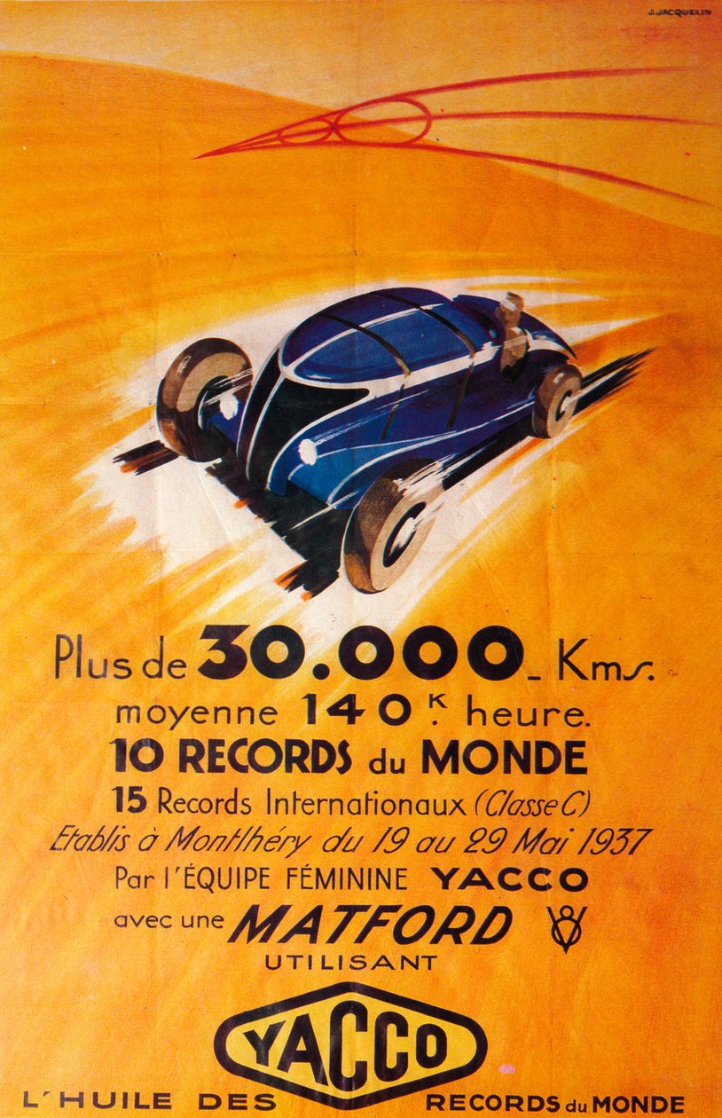 إعلان عن زيت محرك Yacco C1937 بواسطة غير معروف