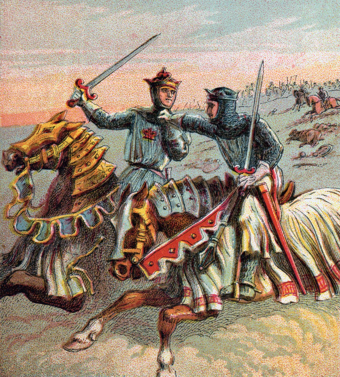 بعد معركة Crecy ، 1346 ، c1850 بواسطة غير معروف