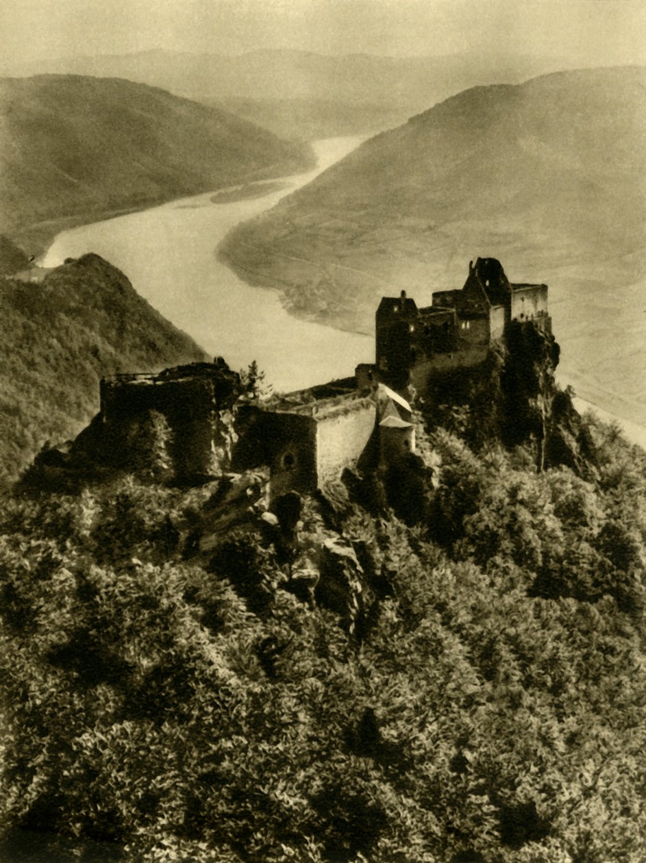 قلعة Aggstein ، Wachau ، النمسا السفلى ، c1935. بواسطة غير معروف