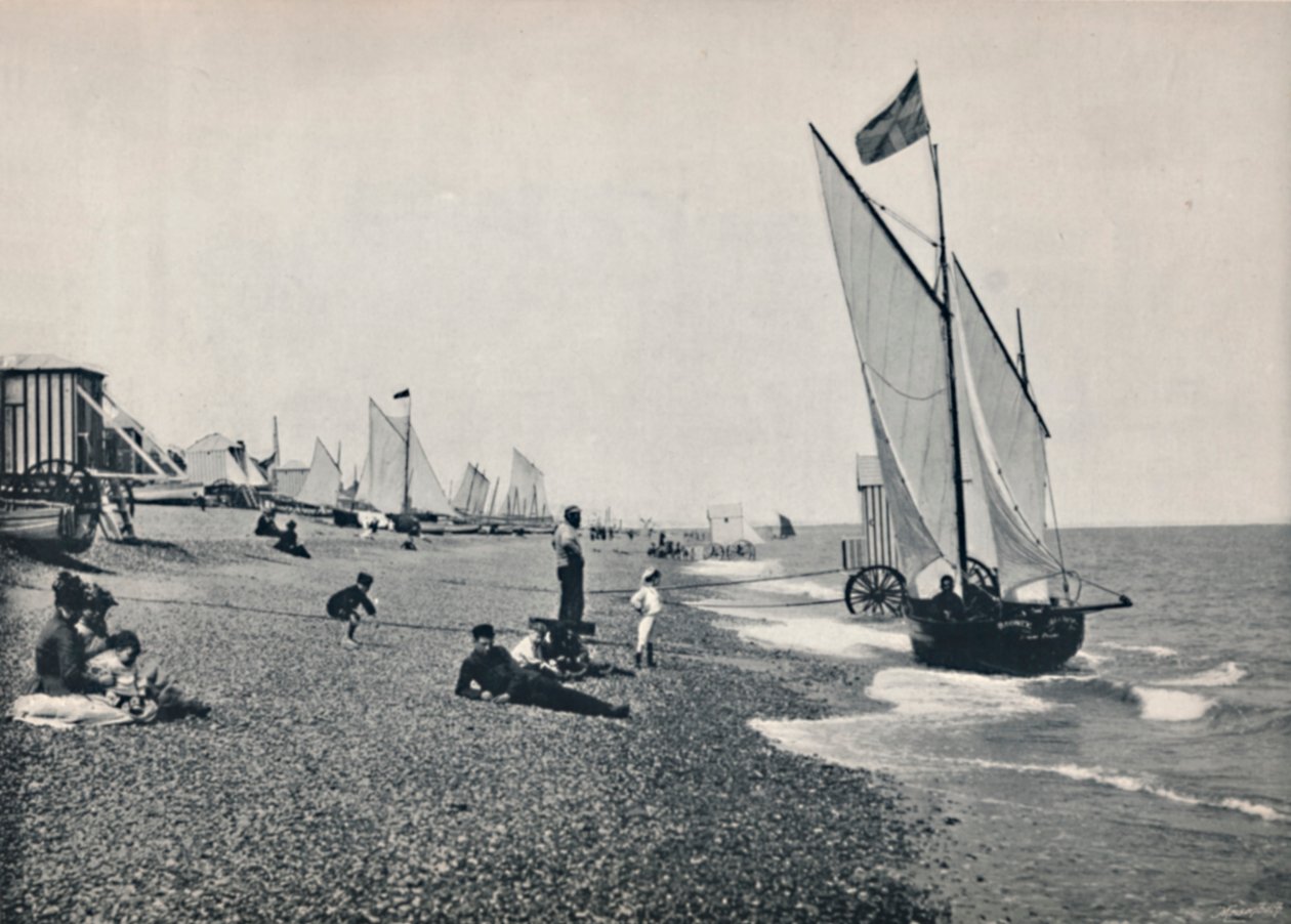 Aldeburgh - الشاطئ ، 1895 بواسطة غير معروف