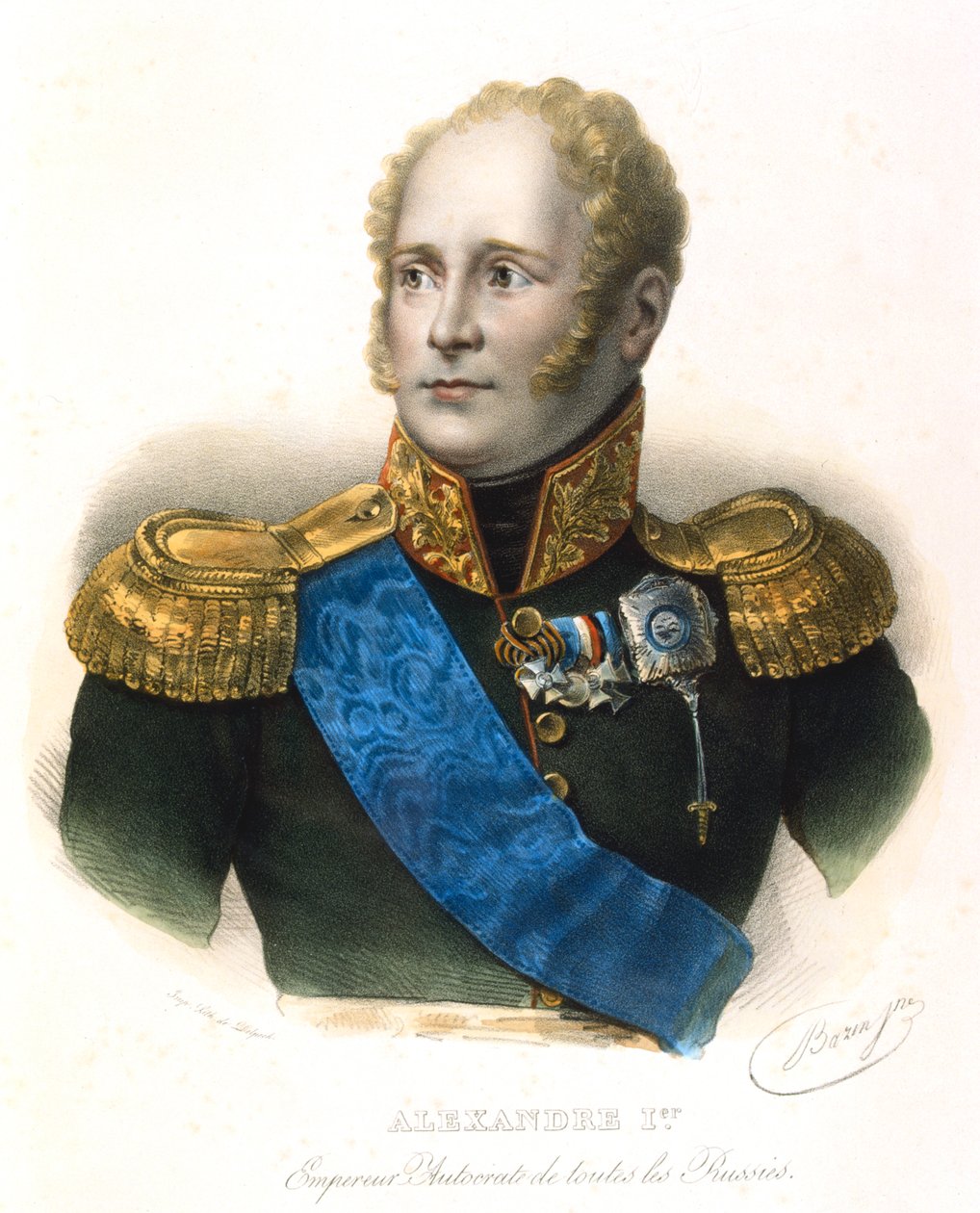 الكسندر الأول ، القيصر الروسي ، c1801-1825 بواسطة غير معروف
