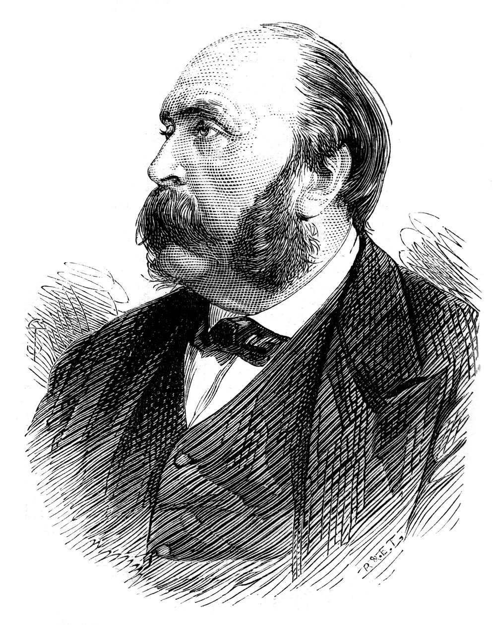 الكسندر أوغست ليدرو رولين ، سياسي فرنسي ، 1875 بواسطة غير معروف