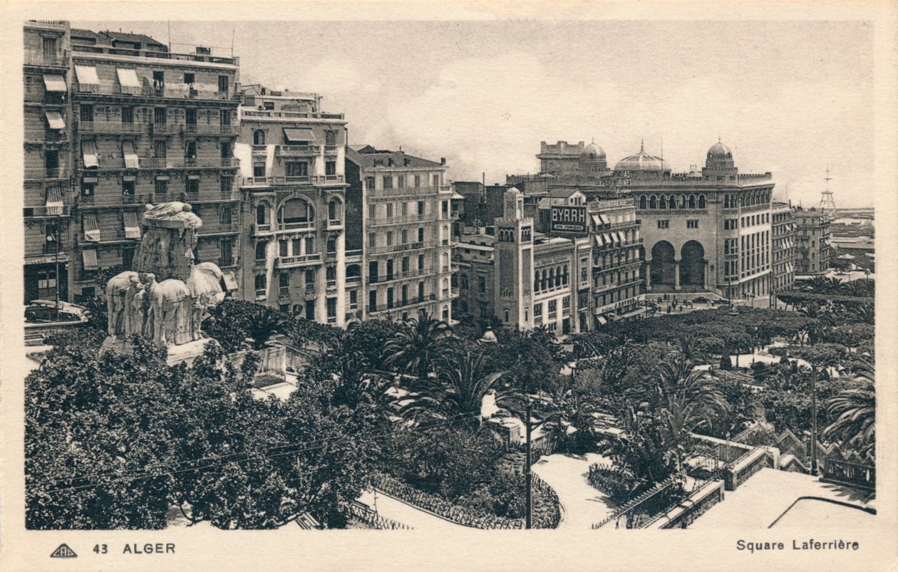 الجزائر - Square Laferriere، c1930 بواسطة غير معروف
