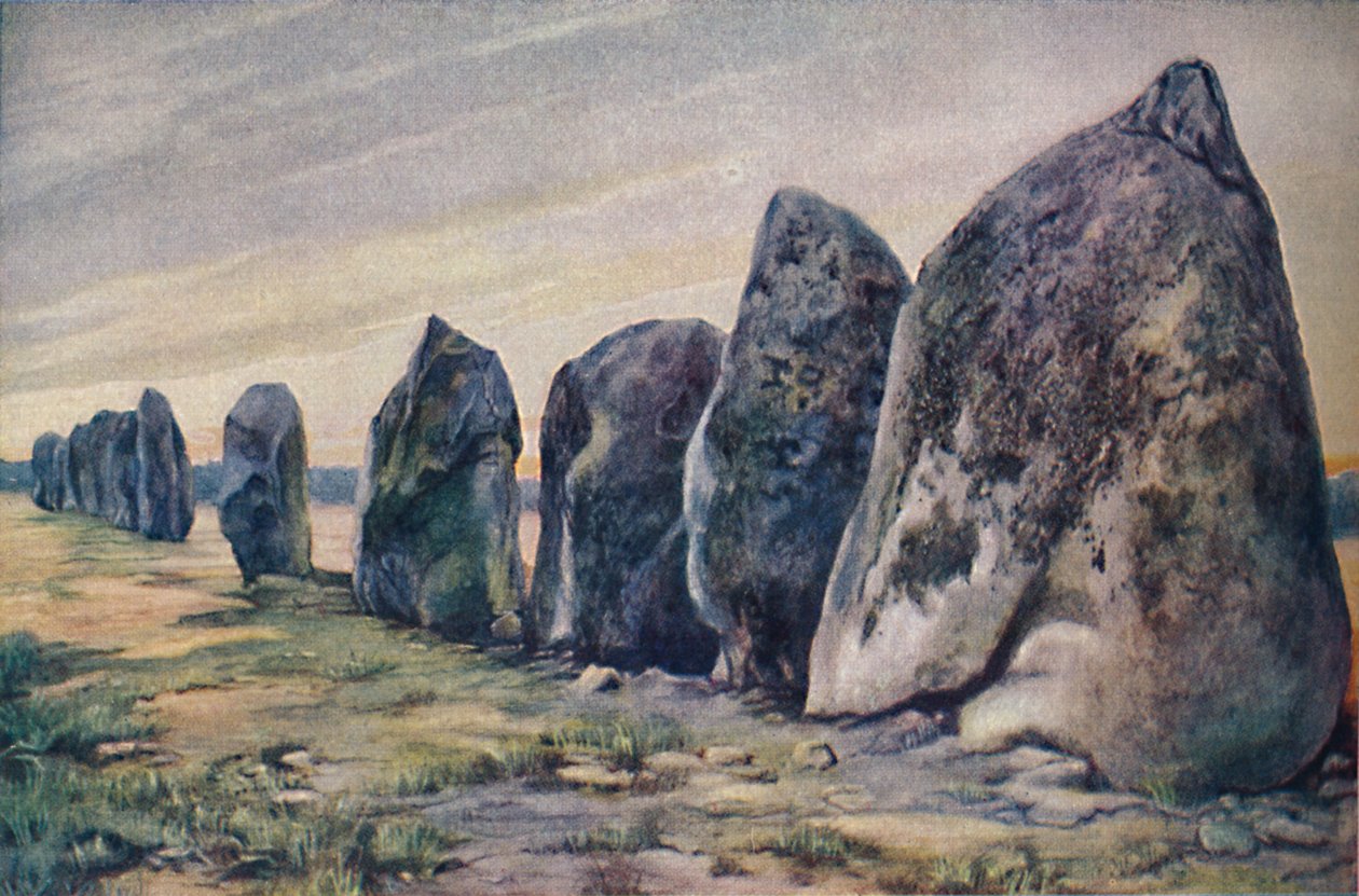 Alinements بالقرب من كارناك ، بريتاني ، فرنسا ، c1920 بواسطة غير معروف