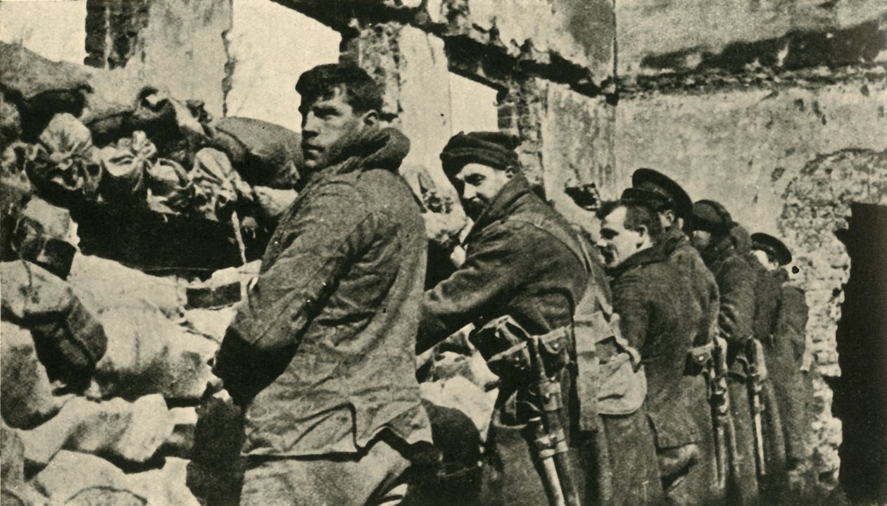 جنود الحلفاء في فلاندرز ، الحرب العالمية الأولى ، 1915 ، c1920. بواسطة غير معروف