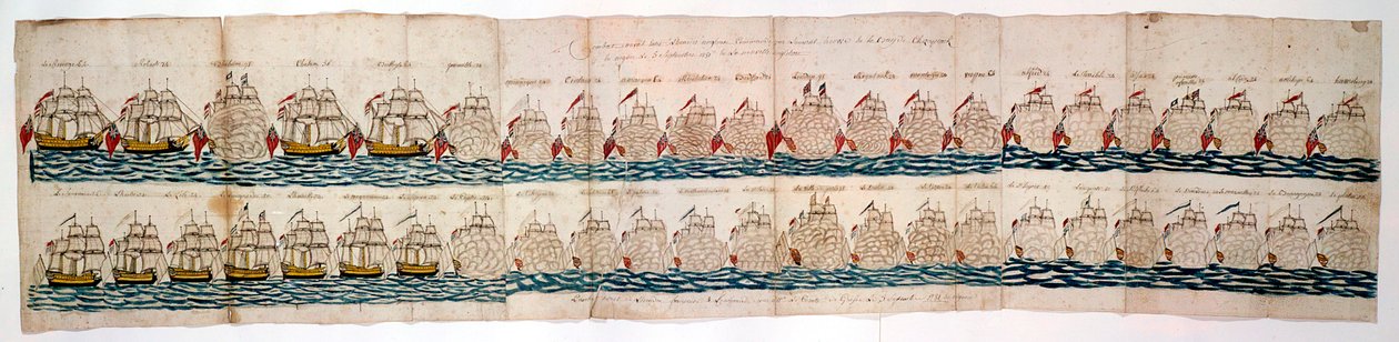 حرب الاستقلال الأمريكية: معركة يوركتاون ، 1781 بواسطة غير معروف