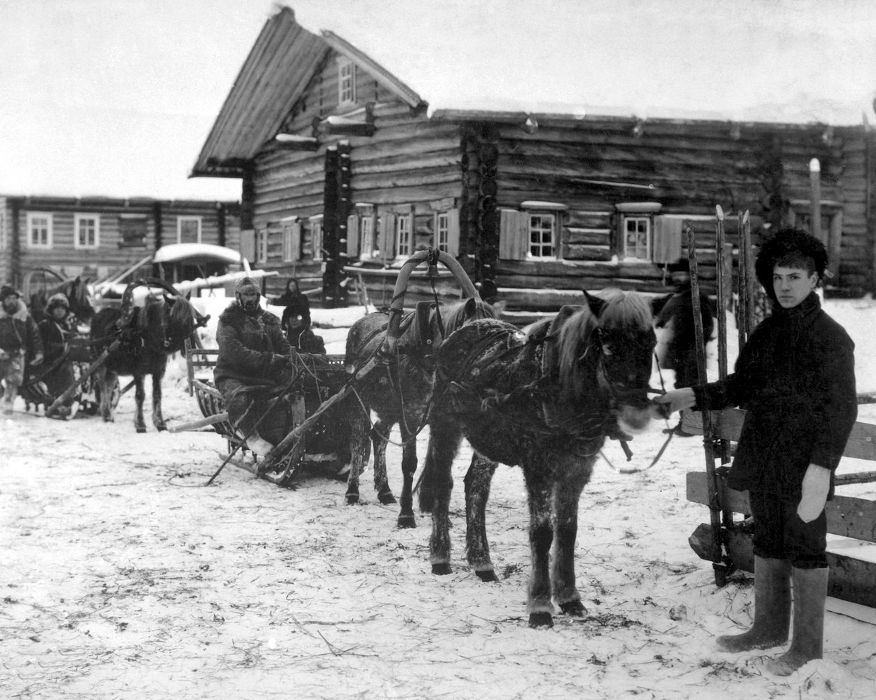 المشاة الأمريكية بالقرب من أرخانجيل ، روسيا ، ديسمبر 1918 .. بواسطة غير معروف