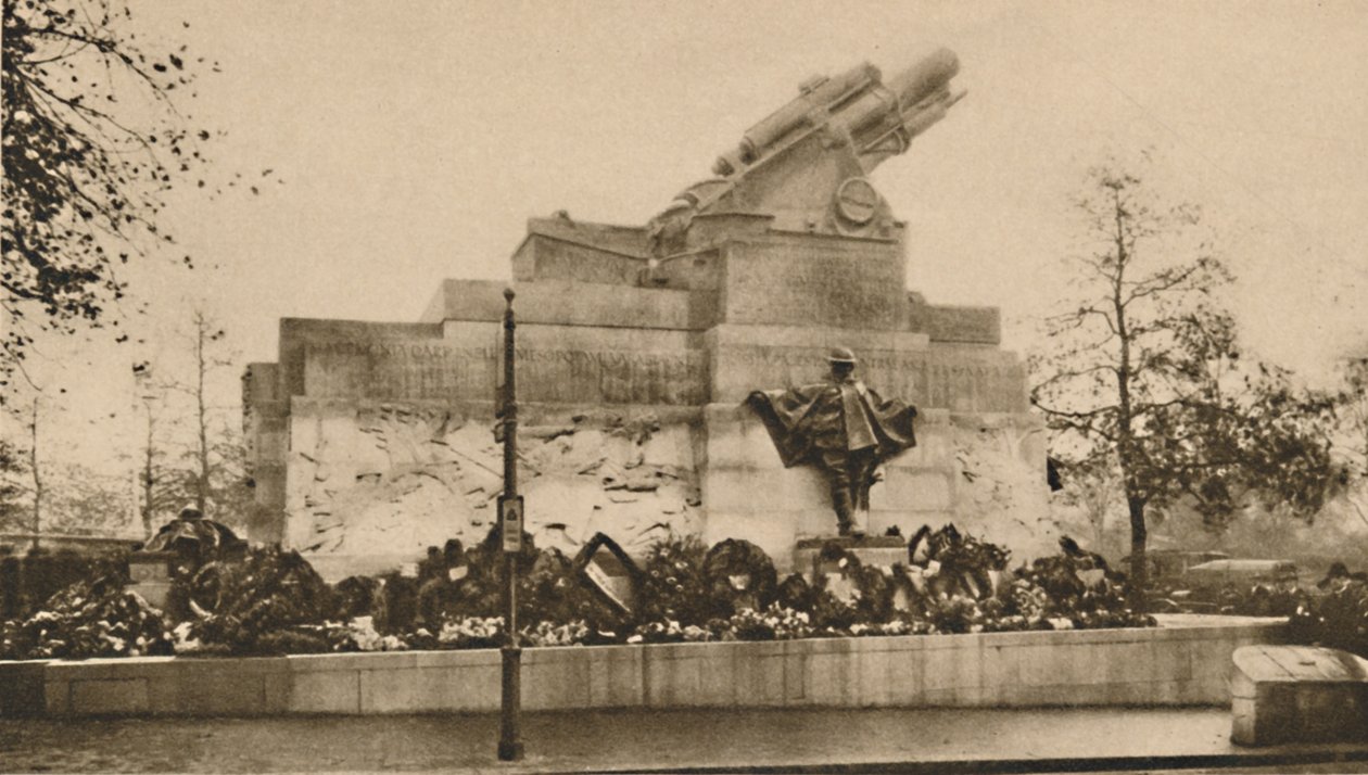 إضافة إلى آثار لندن: الفوج الملكي لنصب المدفعية التذكاري ، c1935. بواسطة غير معروف