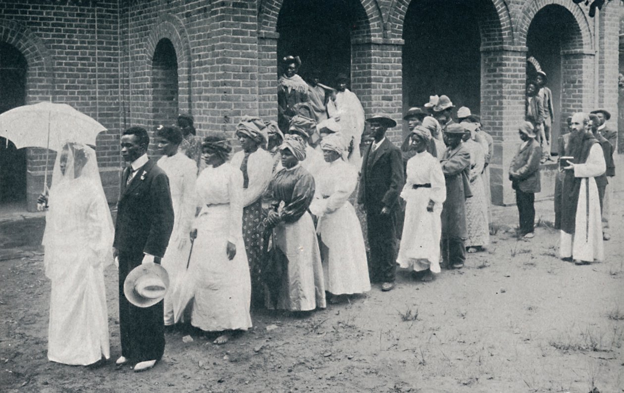 موكب زفاف مسيحي أفريقي ، 1912 بواسطة غير معروف
