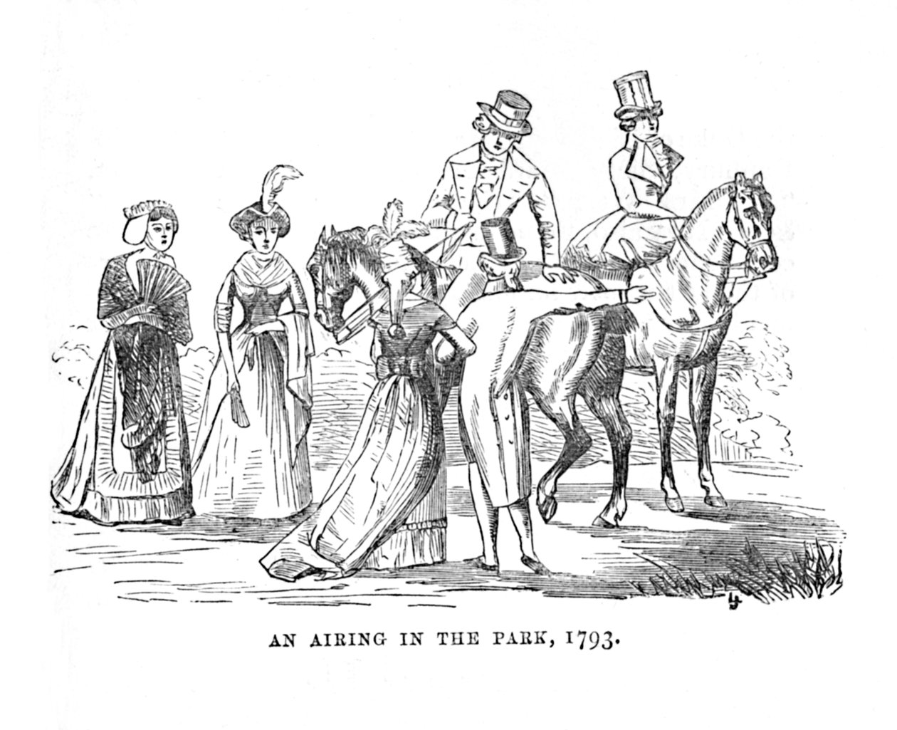 بث في الحديقة ، 1793 ، c1870 بواسطة غير معروف