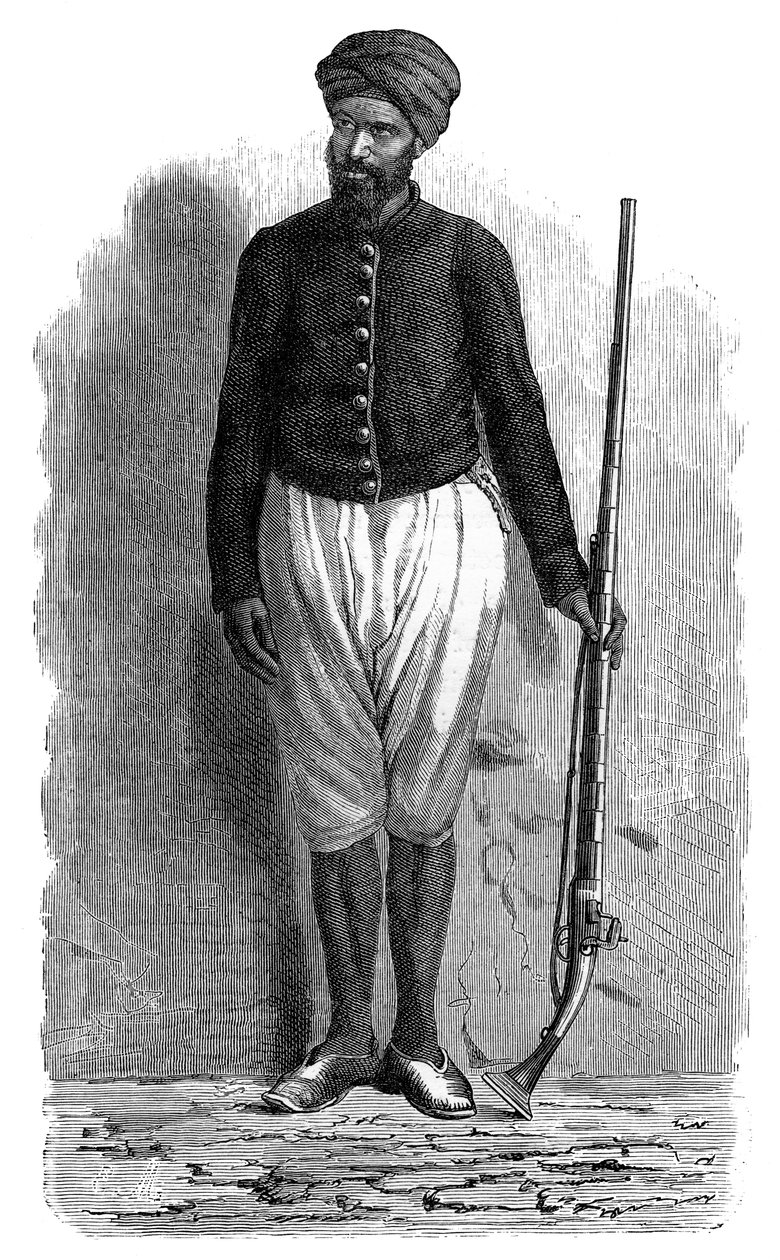 جندي عربي من تونس ، c1890 بواسطة غير معروف