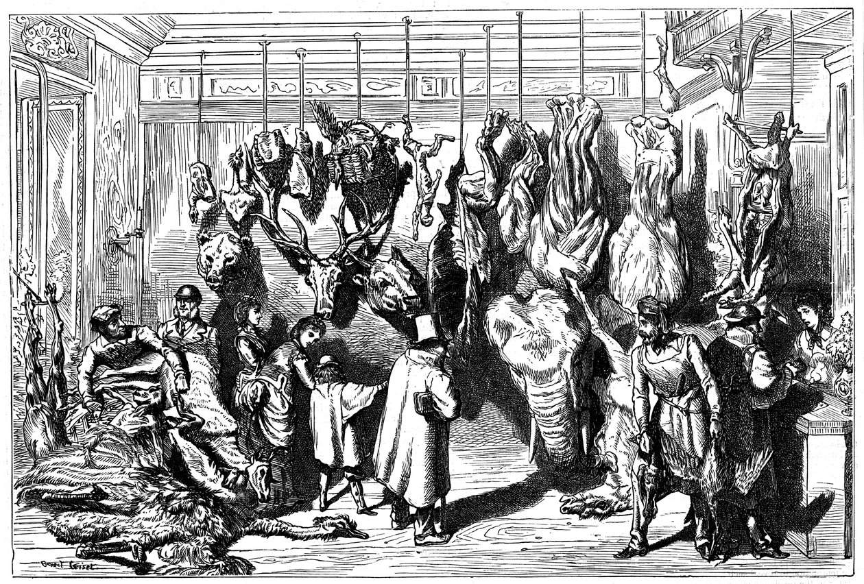 الجزارين الإنجليز ، بوليفارد هوسمان ، باريس ، 1871 بواسطة غير معروف