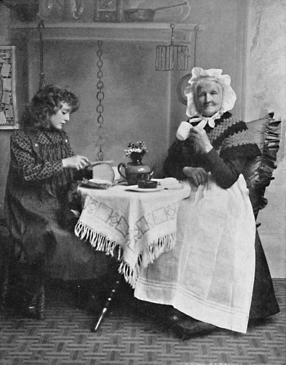 مشهد من الكوخ الإنجليزي ، 1912 بواسطة غير معروف