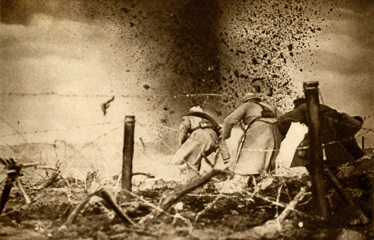 قذيفة متفجرة ، الحرب العالمية الأولى ، 1914-1918 ، 1933. بواسطة غير معروف
