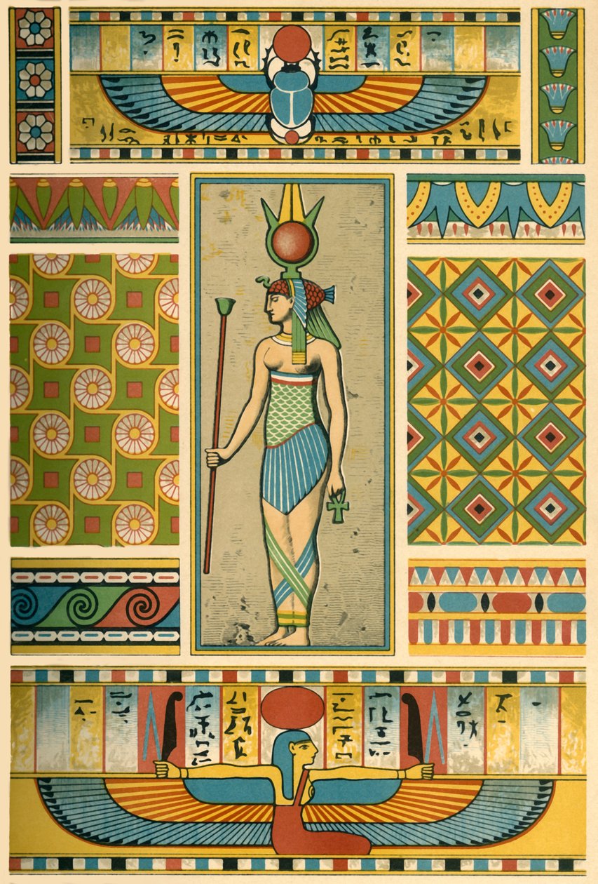 زخرفة مصرية قديمة ، 1898. بواسطة غير معروف