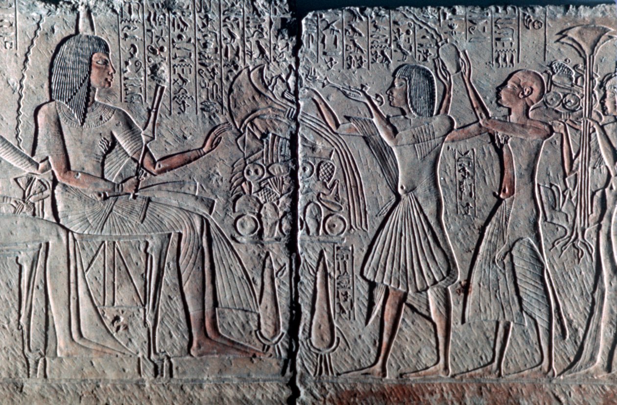 الإغاثة المصرية القديمة ، c1300 قبل الميلاد بواسطة غير معروف