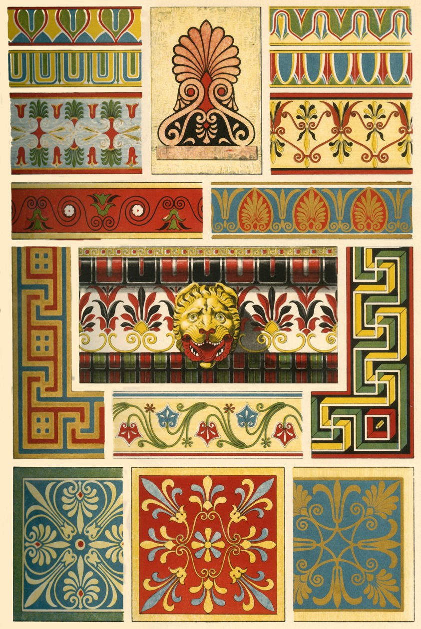 العمارة اليونانية القديمة متعددة الألوان ، 1898. بواسطة غير معروف