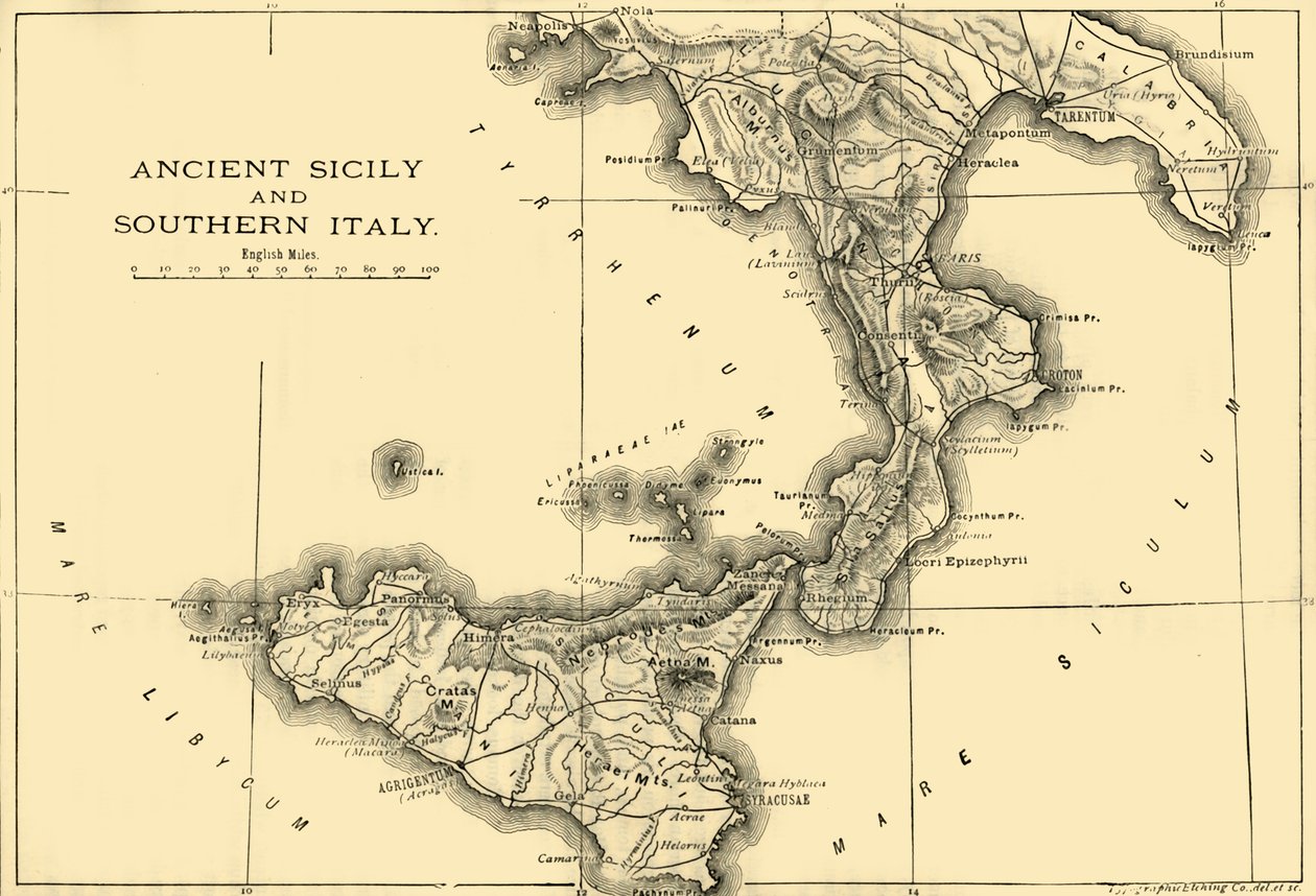صقلية القديمة وجنوب إيطاليا ، 1890. بواسطة غير معروف