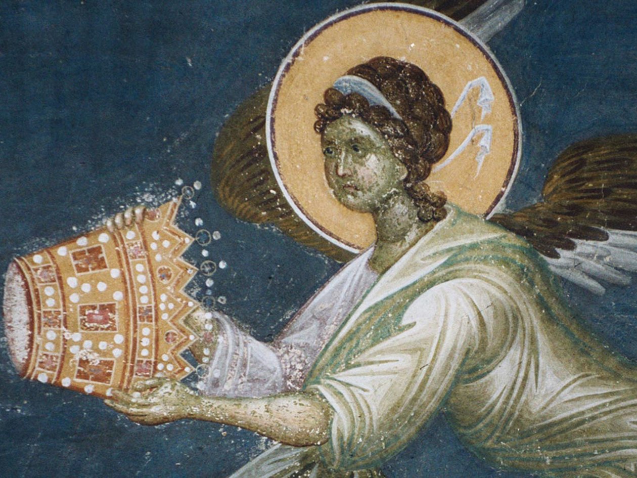 ملاك مع التاج ، 1321-1322 بواسطة غير معروف