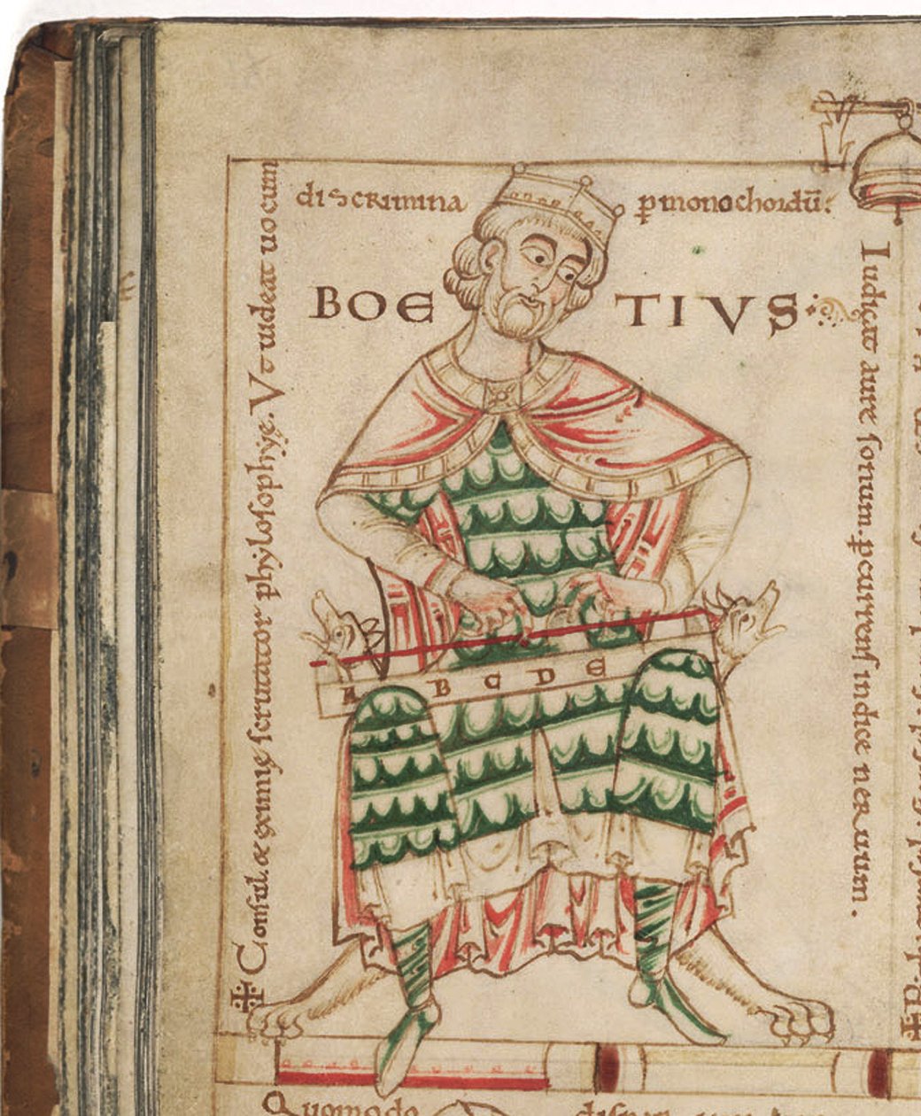 Boethius من: موسيقى تشكيل بوثيوس القرن الثاني عشر بواسطة غير معروف